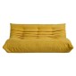 Compressed Nextdeco καναπές τριθέσιος Togo κίτρινος Υ70x174x102εκ.