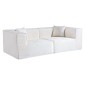 Compressed Nextdeco καναπές τριθέσιος κοτλέ ιβουάρ Υ63x208x101εκ.