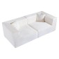 Compressed Nextdeco καναπές τριθέσιος κοτλέ ιβουάρ Υ63x208x101εκ.