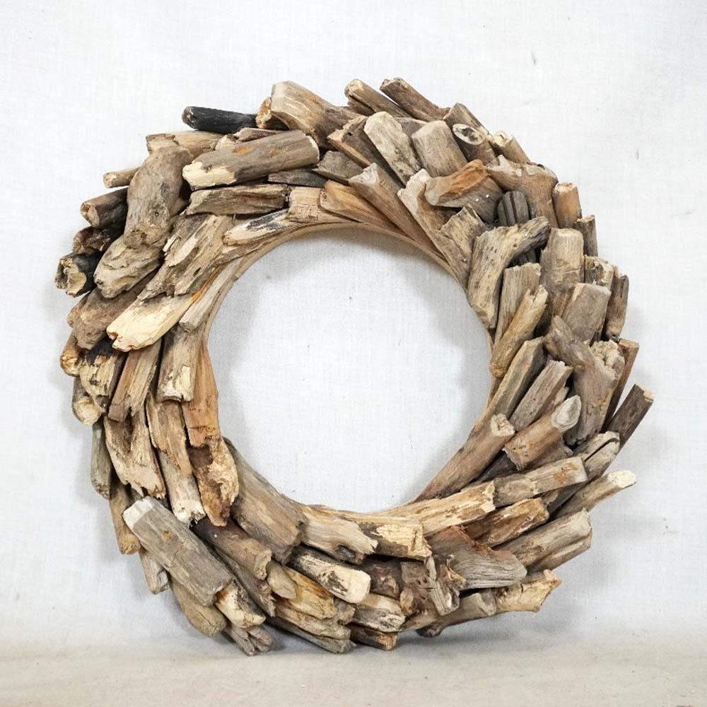 Στεφάνι Nextdeco μασίφ ξύλο teak Υ36×36×6εκ.