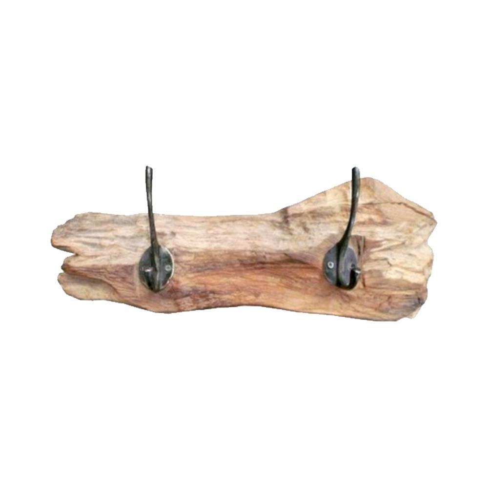 Κρεμάστρα τοίχου Nextdeco ξύλο teak μονός γάντζος Υ11×40×10εκ.