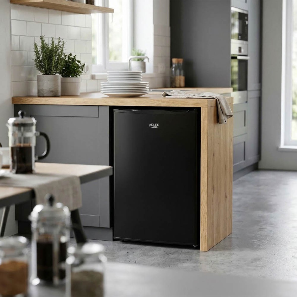 Ψυγείο mini bar Adler 58lt μαύρο
