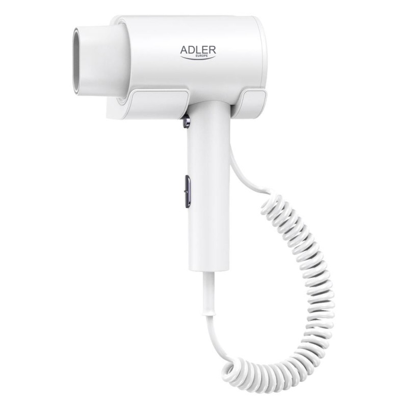 Σεσουάρ ξενοδοχείου επιτοίχιο Adler 2000W με σπειροειδές καλώδιο έως 168εκ