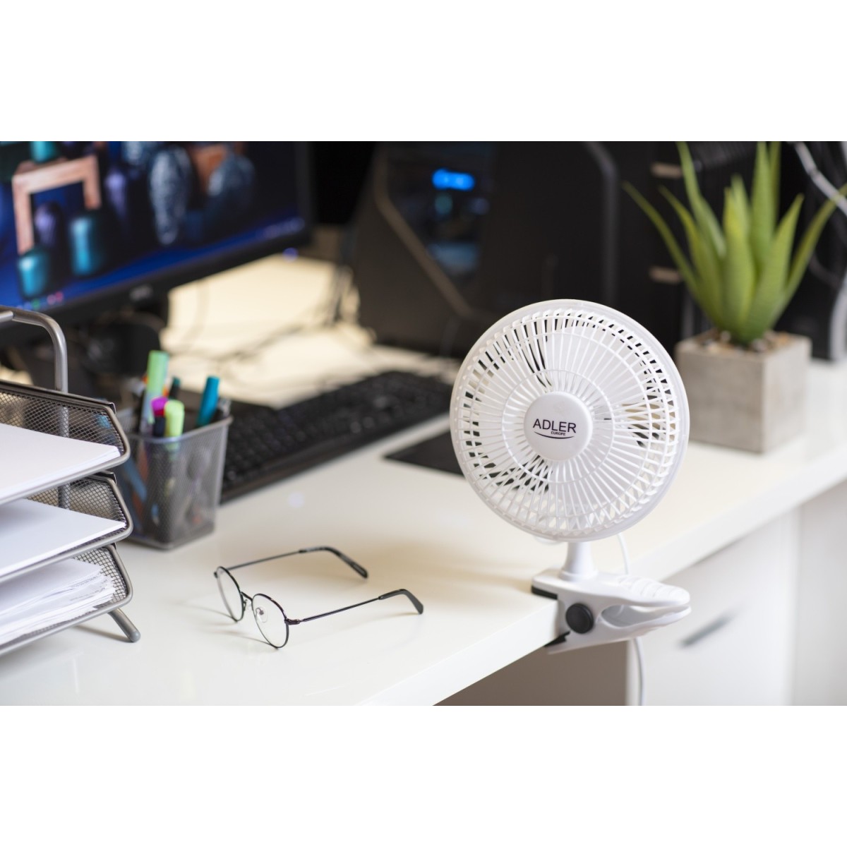 Ανεμιστήρας με κλιπ Adler 30W Φ15εκ. λευκός