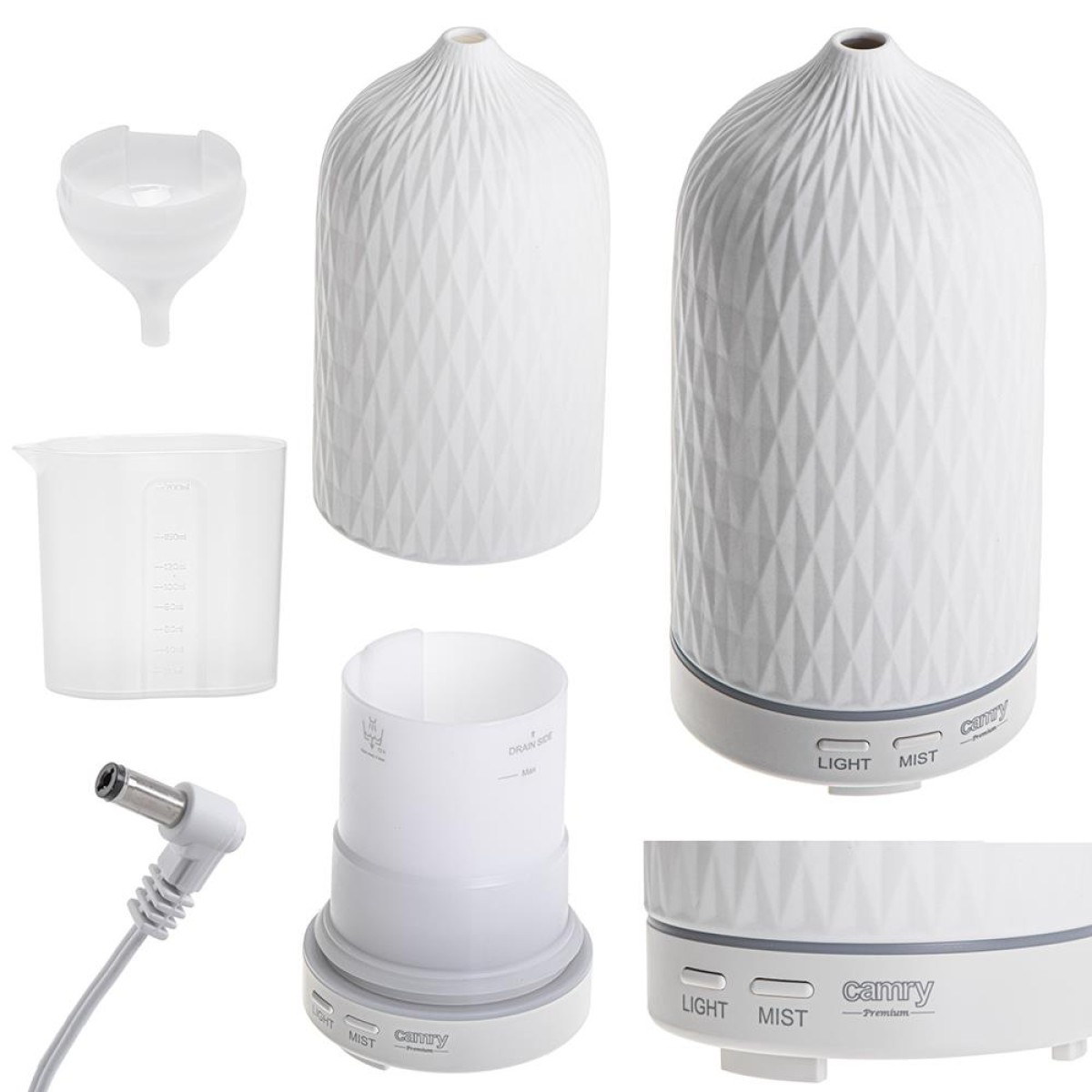Συσκευή Αρωματοθεραπείας - Diffuser Camry led 3 σε 1 100ml