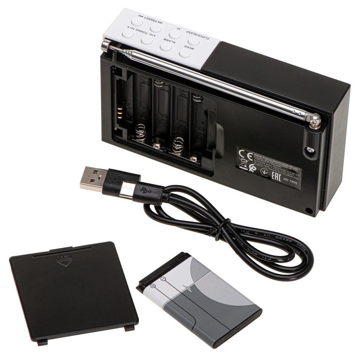 Φορητό ψηφιακό ραδιόφωνο Adler FM Bluetooth USB/SD