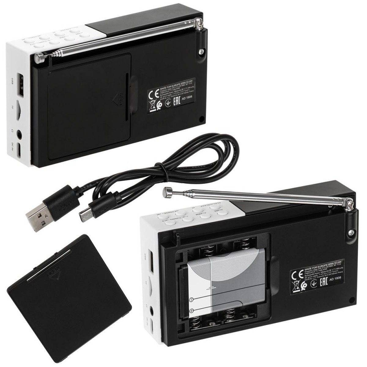 Φορητό ψηφιακό ραδιόφωνο Adler FM Bluetooth USB/SD