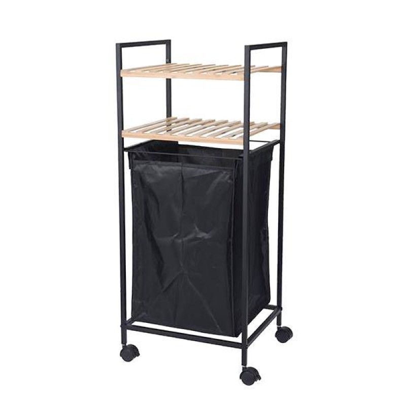 Καλάθι απλύτων Nextdeco με 2 ράφια 40lt Y89,5x38x32,5εκ.