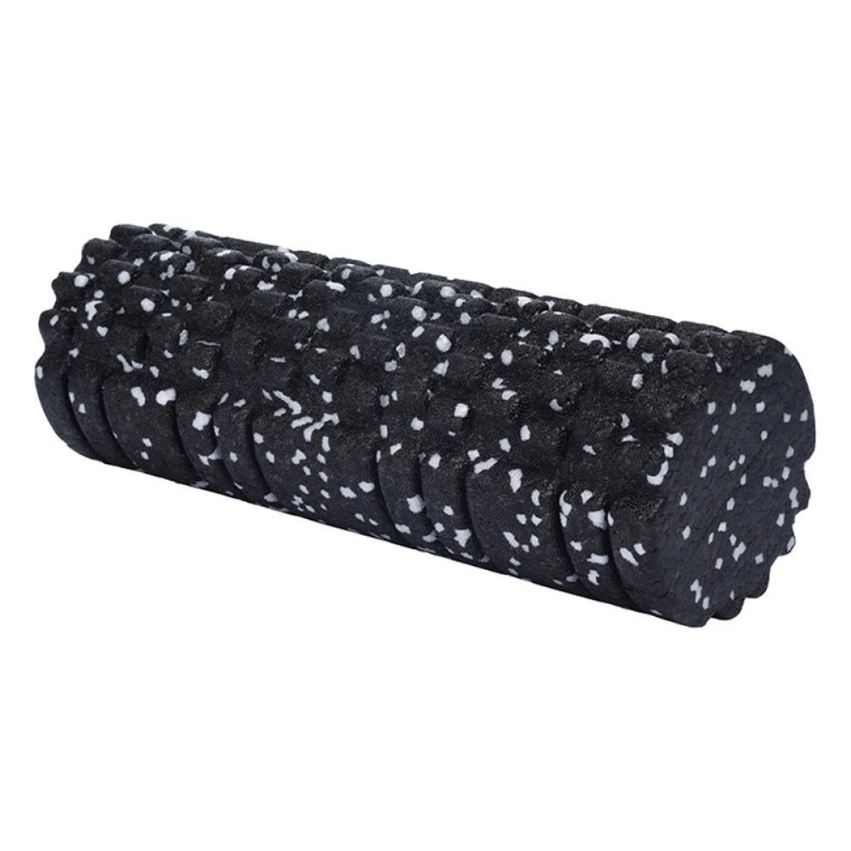 Foam roller γυμναστικής μαύρο λευκό Υ33xØ14εκ.