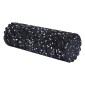 Foam roller γυμναστικής μαύρο λευκό Υ33xØ14εκ.