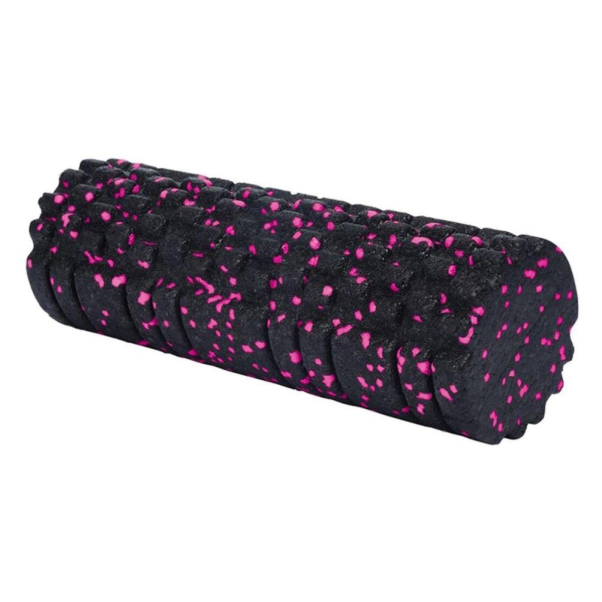 Foam roller γυμναστικής μαύρο ροζ Υ33xØ14εκ.