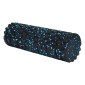Foam roller γυμναστικής μαύρο γαλάζιο Υ33xØ14εκ.