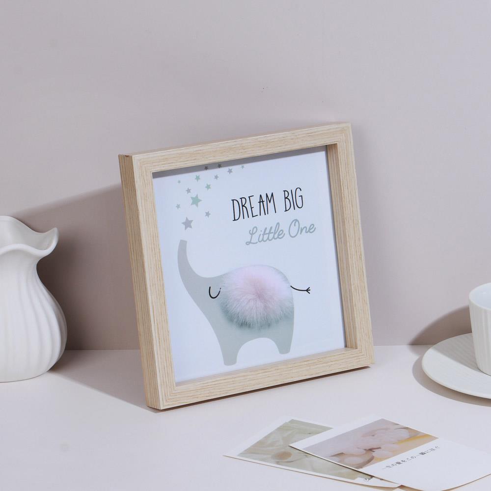 Διακοσμητικό κάδρο ελεφαντάκι Υ20x20x2,7εκ.