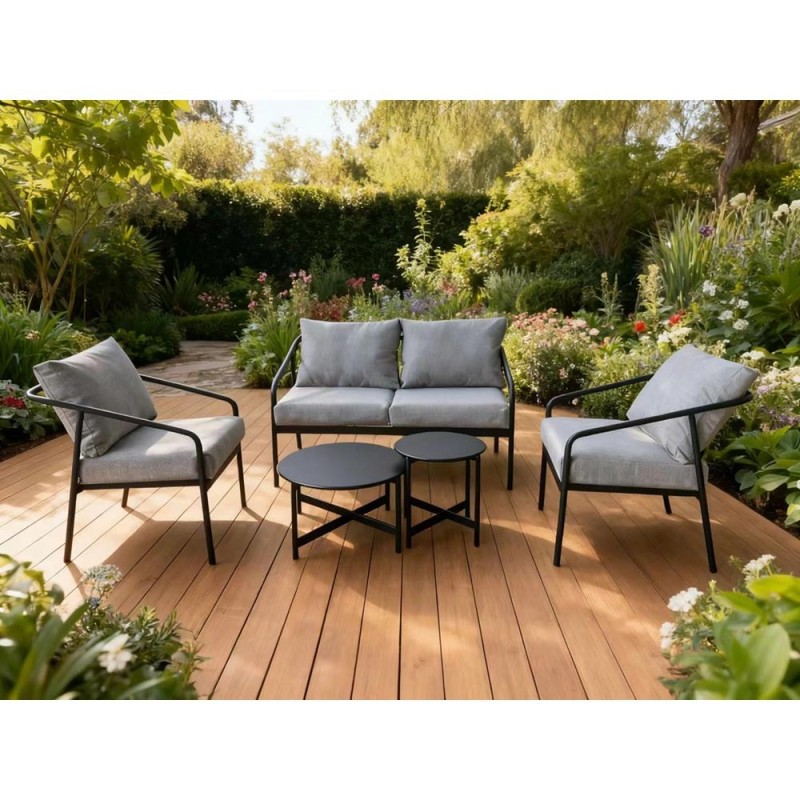 Nextdeco σετ σαλόνι εξωτερικού χώρου μεταλλικό 5τμχ.