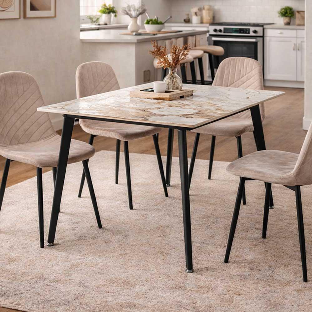 Τραπέζι Nextdeco κεραμική επιφάνεια Υ75x120x80εκ.