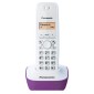 Ασύρματο Ψηφιακό Τηλέφωνο Panasonic KX-TG1611GRF Λευκό-Μώβ με Αναγνώριση Κλήσης, Λειτουργία Αφύπνισης και Φωτιζόμενη Οθόνη