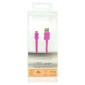 Καλώδιο σύνδεσης Κορδόνι Ancus USB σε Micro USB με Ενισχυμένες Επαφές Ρόζ