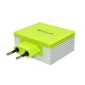 Φορτιστής Ταξιδίου Ancus Multi Charger 4 Usb 4.2A Λευκό - Πράσινο