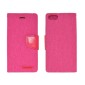 Θήκη Book Goospery Canvas Diary για Apple iPhone 6/6S Ρόζ by Mercury