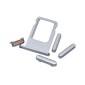 Πίσω Κάλυμμα Apple iPhone 6 με Σετ Κουμπιών και Sim Tray Ασημί Swap