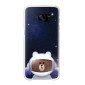 Θήκη Faceplate Samsung S7 Line Friends Cover "Mr. Brown" EF-XG930LDEGWW για SM-G930F Galaxy S7 Μαύρη