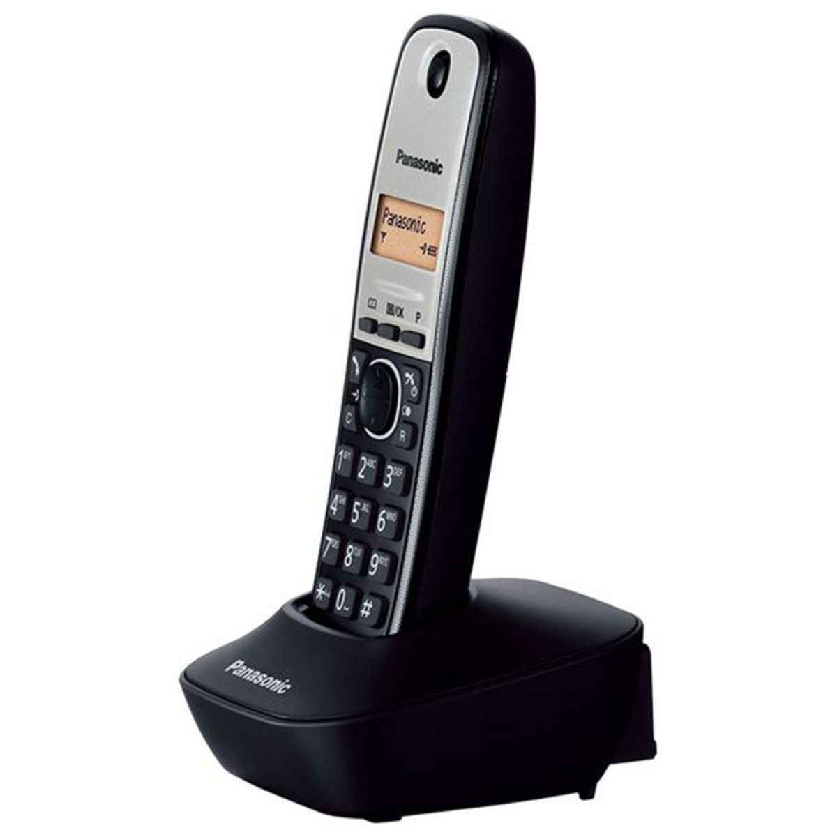 Ασύρματο Ψηφιακό Τηλέφωνο Panasonic KX-TG1611GRG Μαύρο-Ασημί με Αναγνώριση Κλήσης, Λειτουργία Αφύπνισης και Φωτιζόμενη Οθόνη