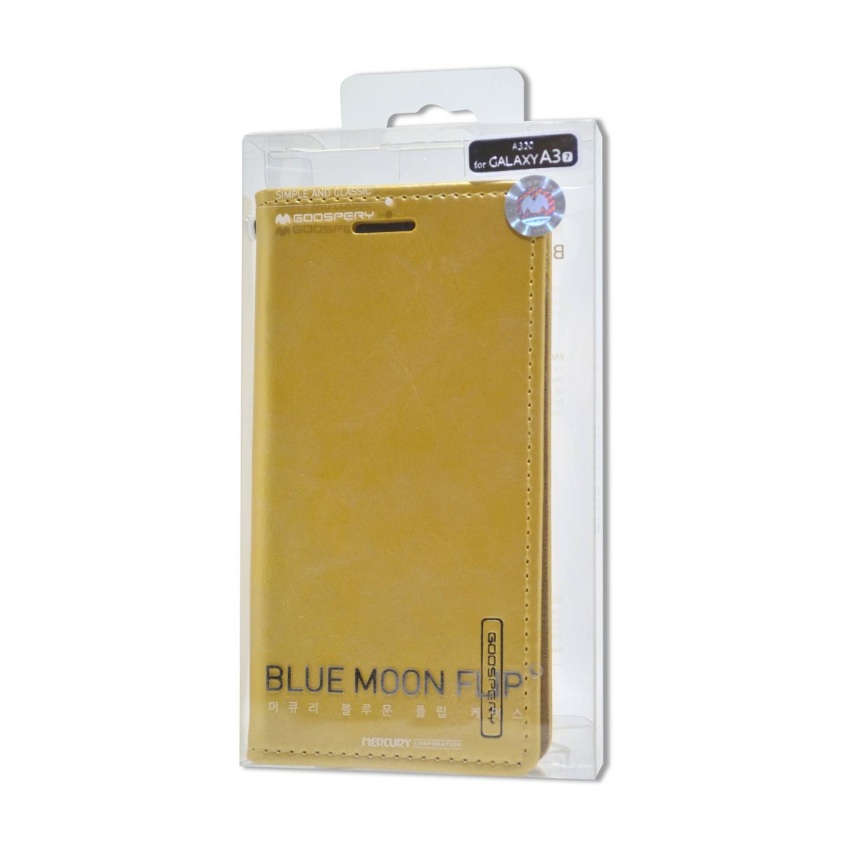 Θήκη Book Goospery Blue Moon Flip για Samsung SM-A320F Galaxy A3 (2017) Χρυσαφί by Mercury