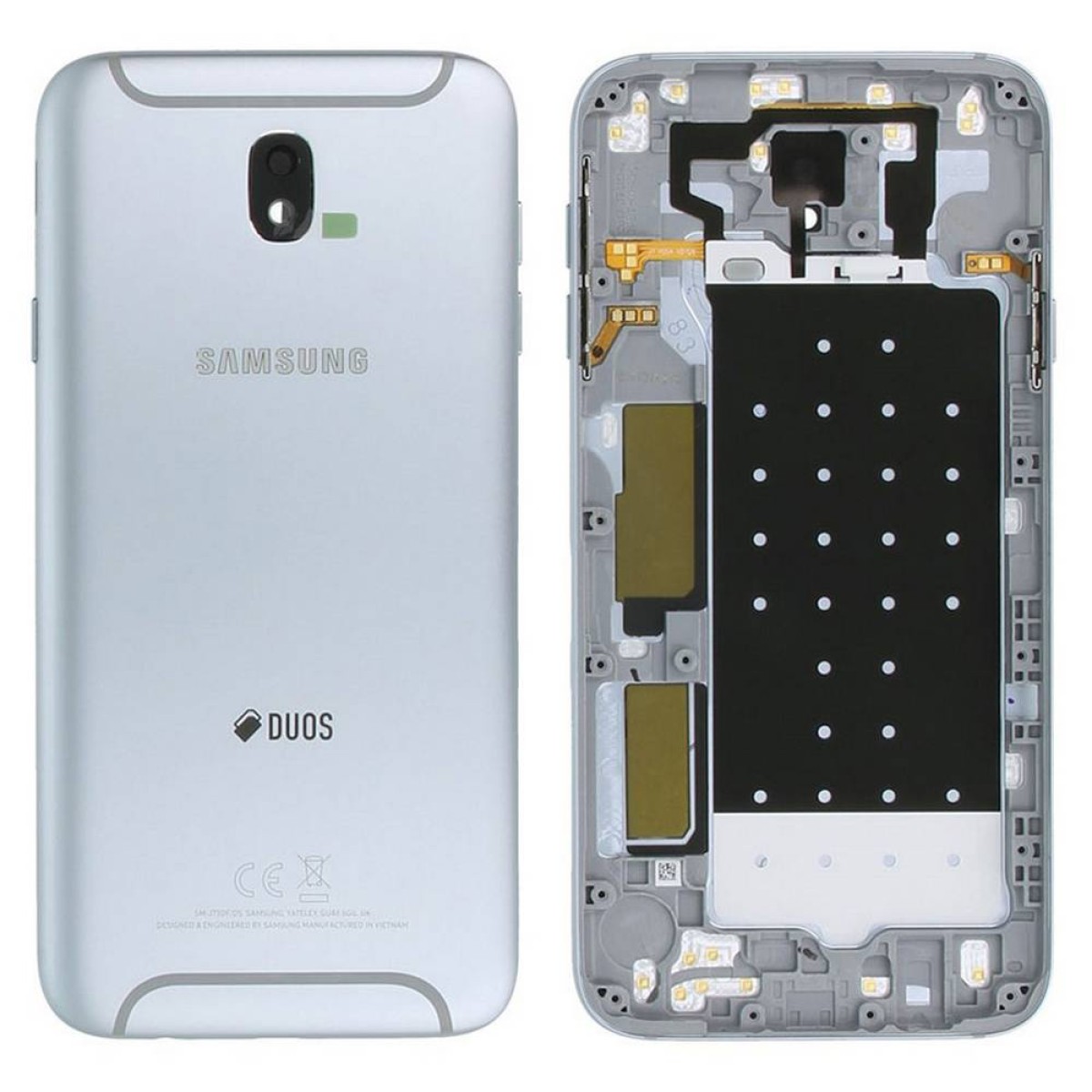 Καπάκι Μπαταρίας Samsung SM-J730F Galaxy J7 (2017) Ασημί Original GH82-14448B