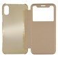 Θήκη Book Ancus S-View Elegance για Apple iPhone X / XS Χρυσαφί