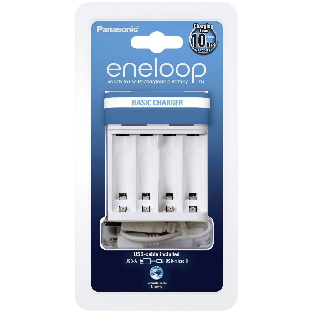 Φορτιστής Μπαταριών Panasonic Eneloop BQ-CC61E USB για AA/AAA
