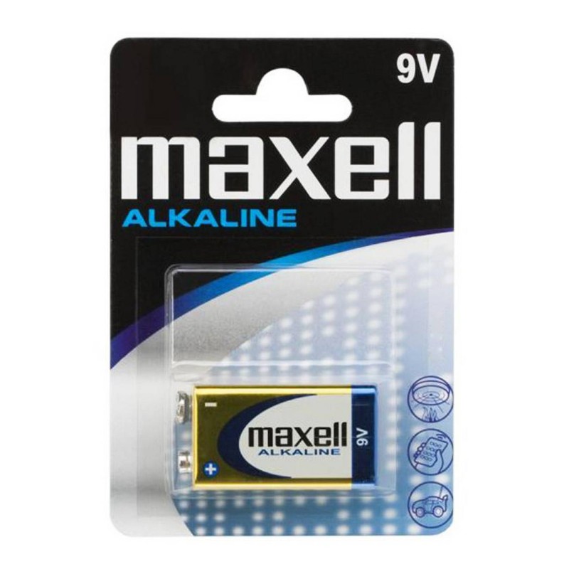 Μπαταρία Power Alkaline Maxell 6LR61 size 9V Τεμ. 1