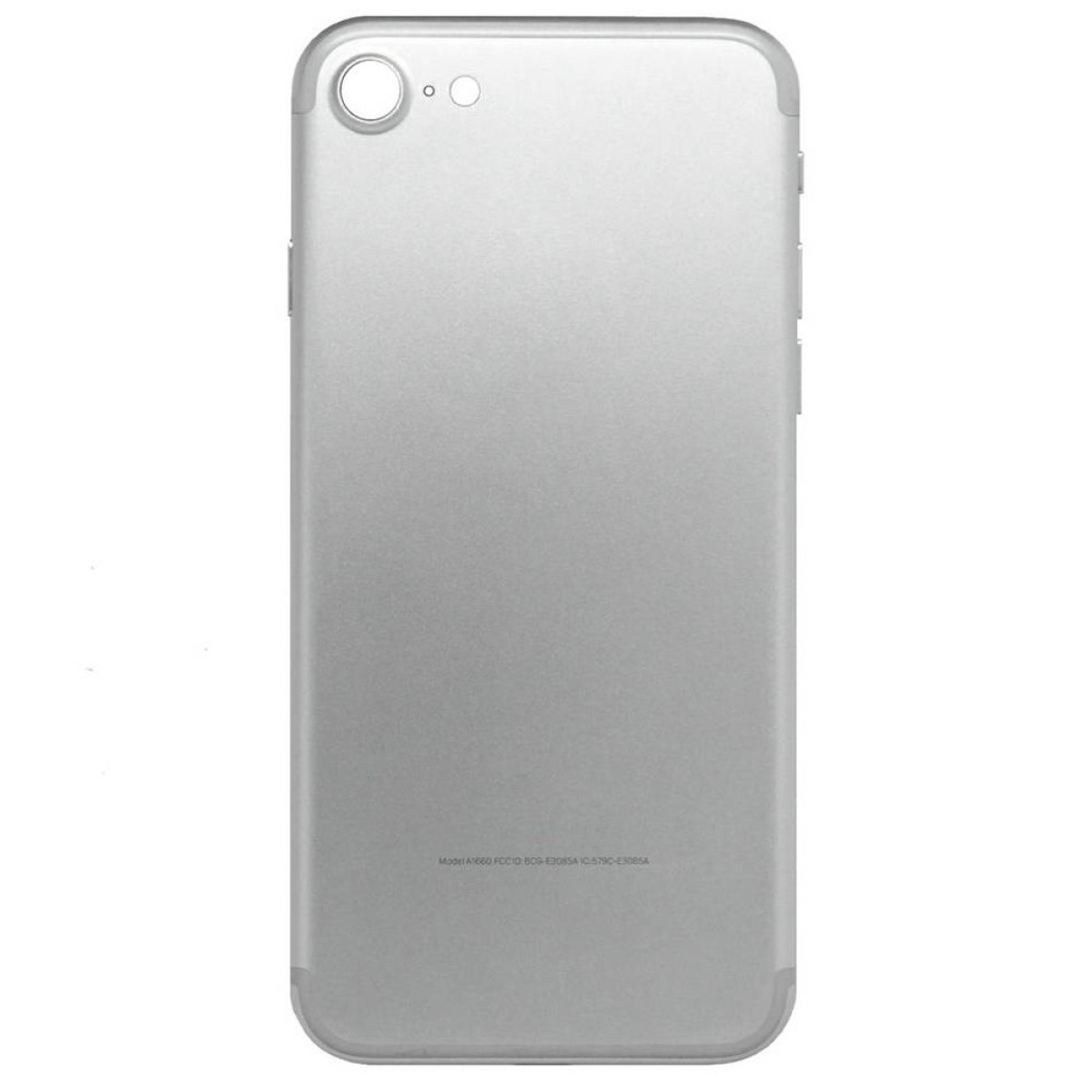Καπάκι Μπαταρίας με Πλαίσιο για Apple iPhone 7 Ασημί με Τζαμάκι Κάμερας, Θύρα SIM και Εξωτερικά Πλήκτρα OEM Type A