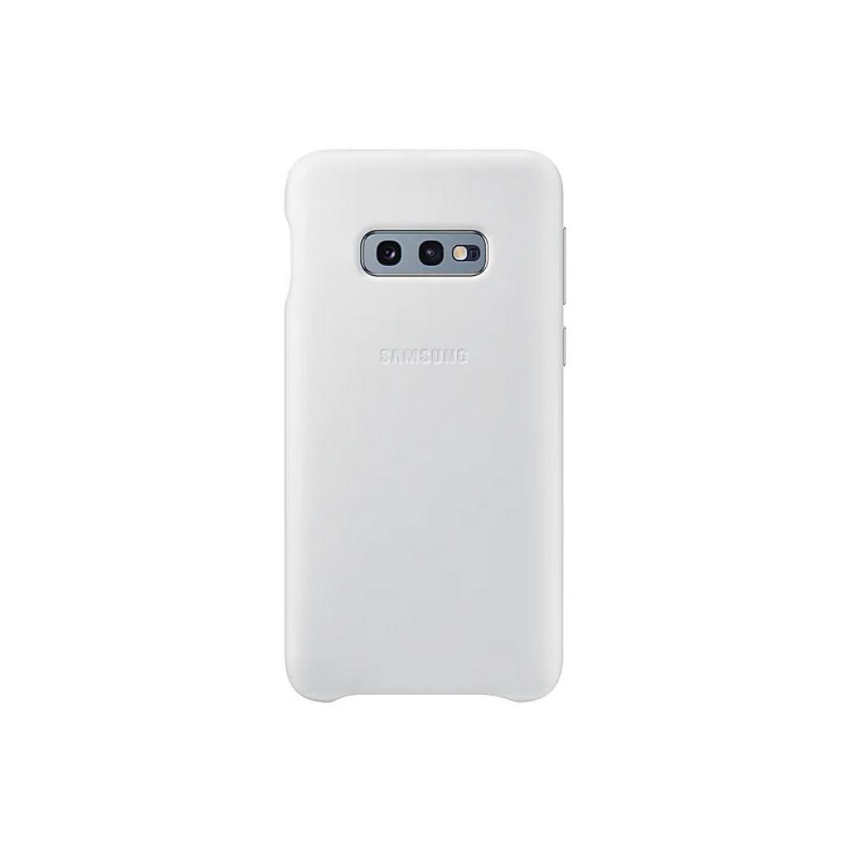 Θήκη Faceplate Samsung Leather Cover EF-VG970LWEGWW για SM-G970F Galaxy S10e Λευκή