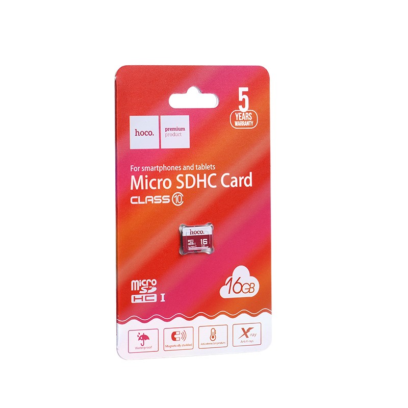Κάρτα Μνήμης Hoco MicroSDHC 16GB Class 10 εως 85MB/s