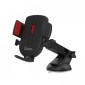 Βάση Στήριξης Αυτοκινήτου Hoco. CAD01 Easy-lock με 360 Περιστροφή Μαύρο - Κόκκινο