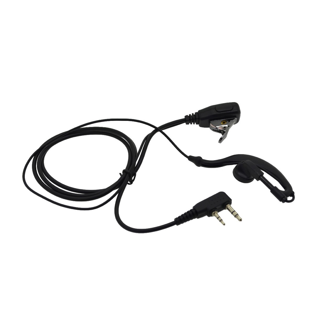 Hands Free Mono Ancus HiConnect με διπλό κονέκτορα 2.5mm & 3.5mm με πλήκτρο απάντησης για Walkie Talkie Μαύρο Bulk