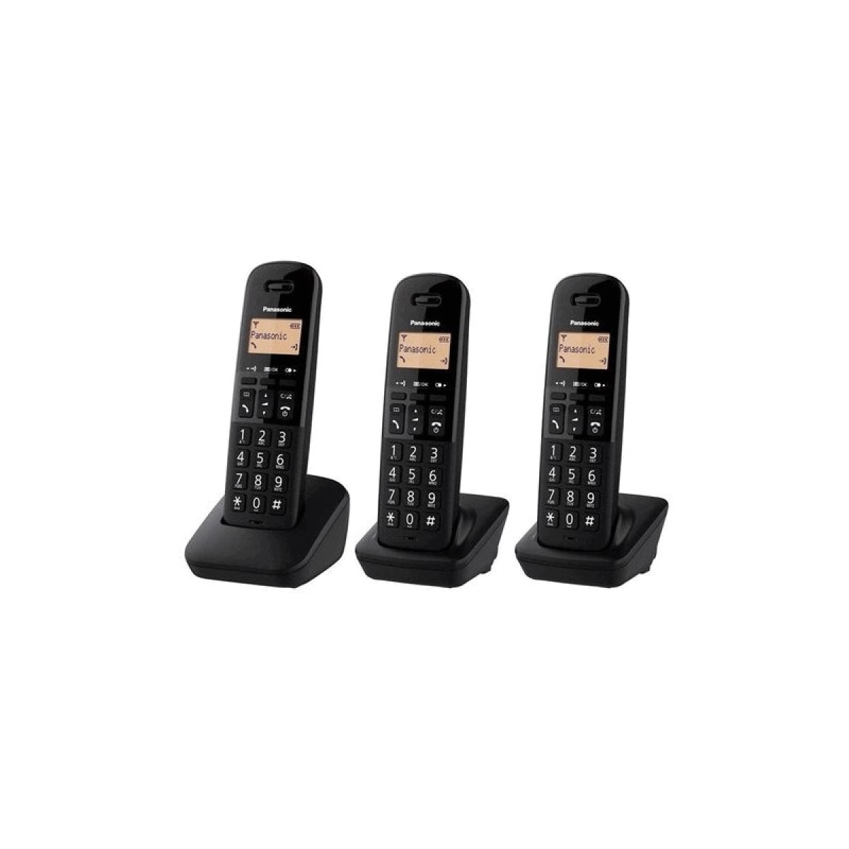Ασύρματο Ψηφιακό Τηλέφωνο Panasonic KX-TGB613 EU Trio Μαύρο