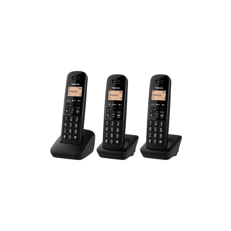 Ασύρματο Ψηφιακό Τηλέφωνο Panasonic KX-TGB613 EU Trio Μαύρο