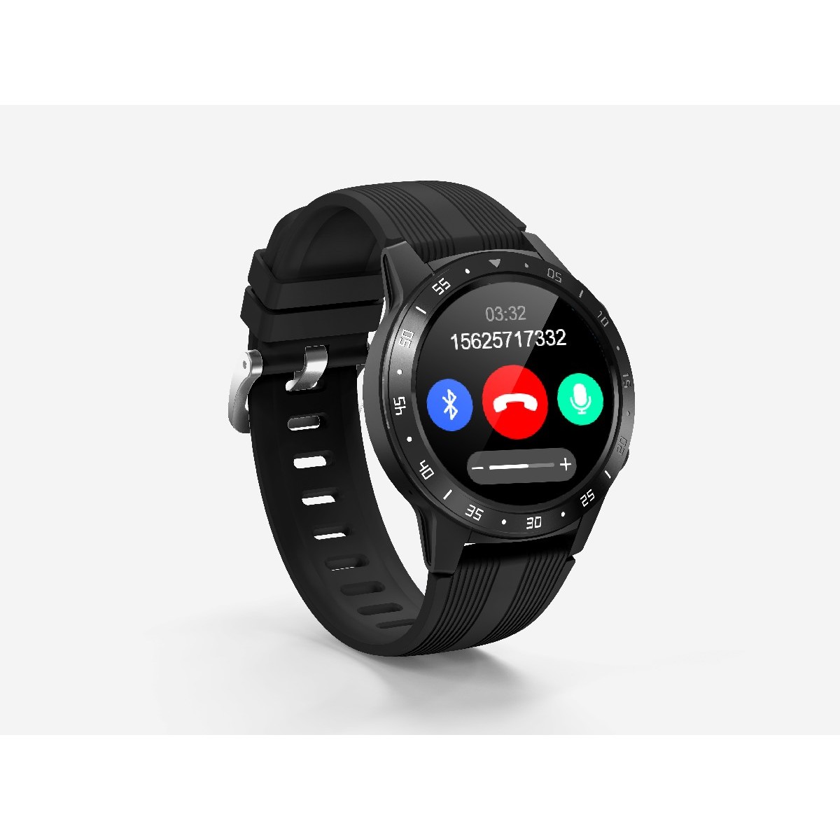 Maxcom Smartwatch FitGo FW37 Argon IP68 320mAh Μαύρο Silicon Band