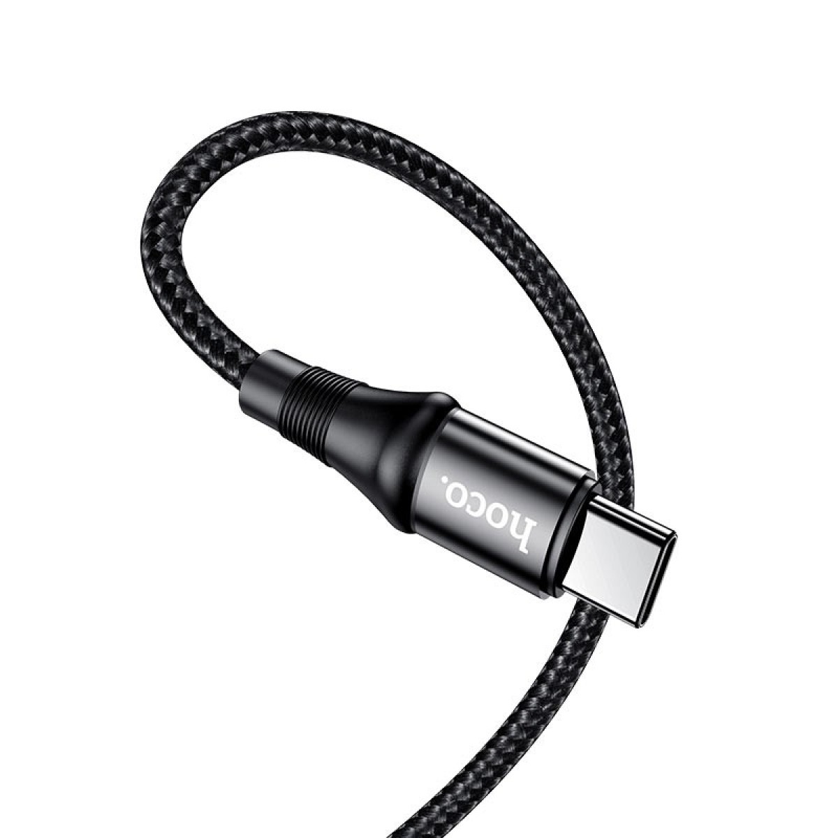 Καλώδιο Hoco X50 Exquisito USB-C σε USB-C 100W 5.0A/20V Braided Μαύρο 2m