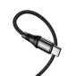 Καλώδιο Hoco X50 Exquisito USB-C σε USB-C 100W 5.0A/20V Braided Μαύρο 2m