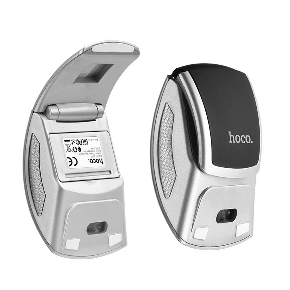 Ασύρματο Ποντίκι Hoco DI03 1200 DPI 2.4G 3 Πλήκτρων Αναδιπλούμενο. Μαύρο-Ασημί