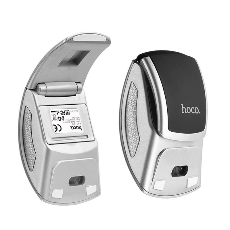 Ασύρματο Ποντίκι Hoco DI03 1200 DPI 2.4G 3 Πλήκτρων Αναδιπλούμενο. Μαύρο-Ασημί