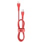 Καλώδιο σύνδεσης Hoco X45 Surplus USB-C σε Lightning 2.4A με Ένδειξη LED για φόρτιση και μεταφορά δεδομένων Κόκκινο 1m