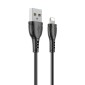 Καλώδιο σύνδεσης Borofone BX51 Triumph USB σε Lightning 2.4A 1μ Μαύρο