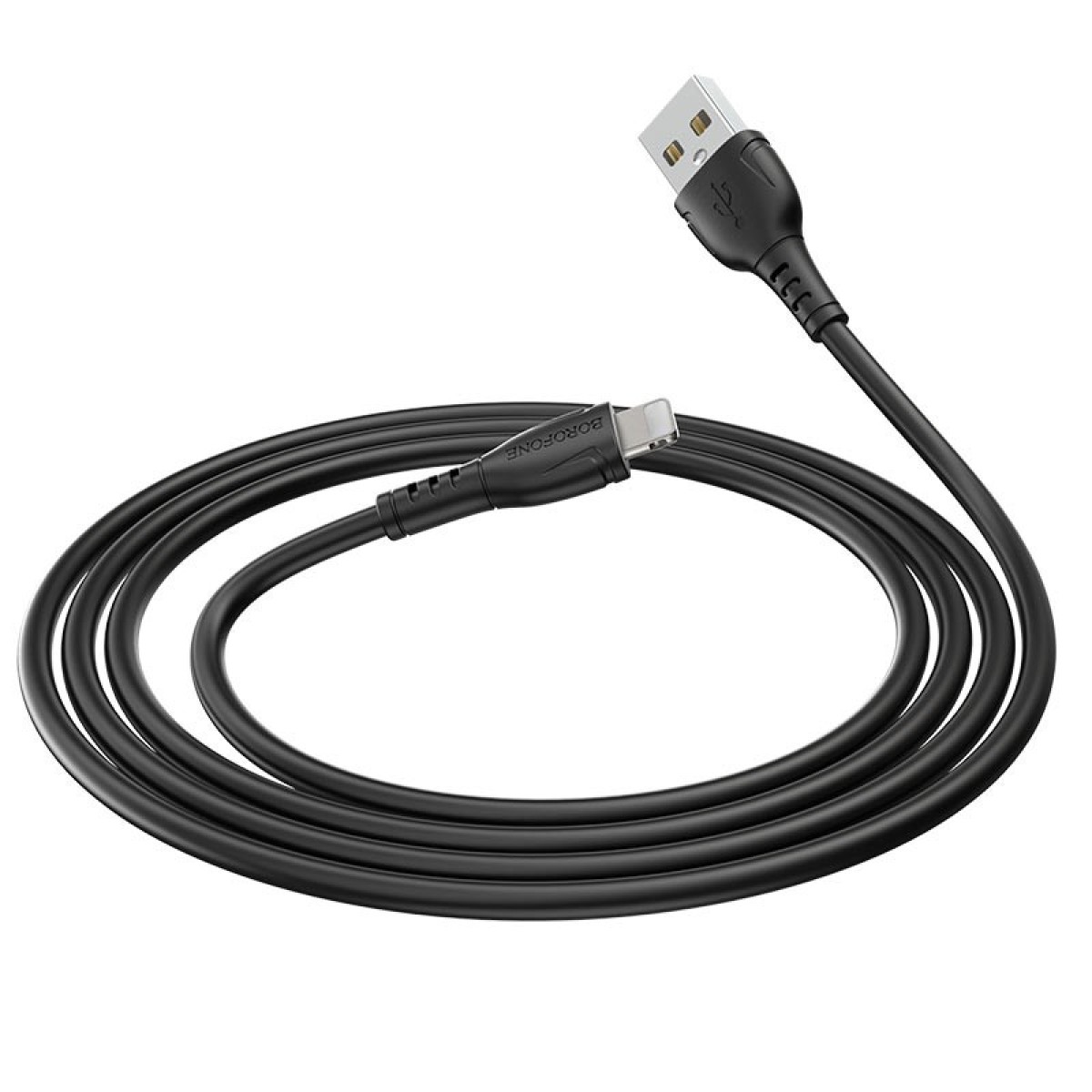 Καλώδιο σύνδεσης Borofone BX51 Triumph USB σε Lightning 2.4A 1μ Μαύρο