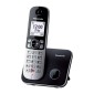 Ασύρματο Ψηφιακό Τηλέφωνο Panasonic KX-TG6851 EU  με Μεγάλη Οθόνη και Ανοιχτή Ακρόαση Μαύρο-Ασημί