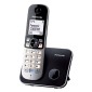 Ασύρματο Ψηφιακό Τηλέφωνο Panasonic KX-TG6851 EU  με Μεγάλη Οθόνη και Ανοιχτή Ακρόαση Μαύρο-Ασημί