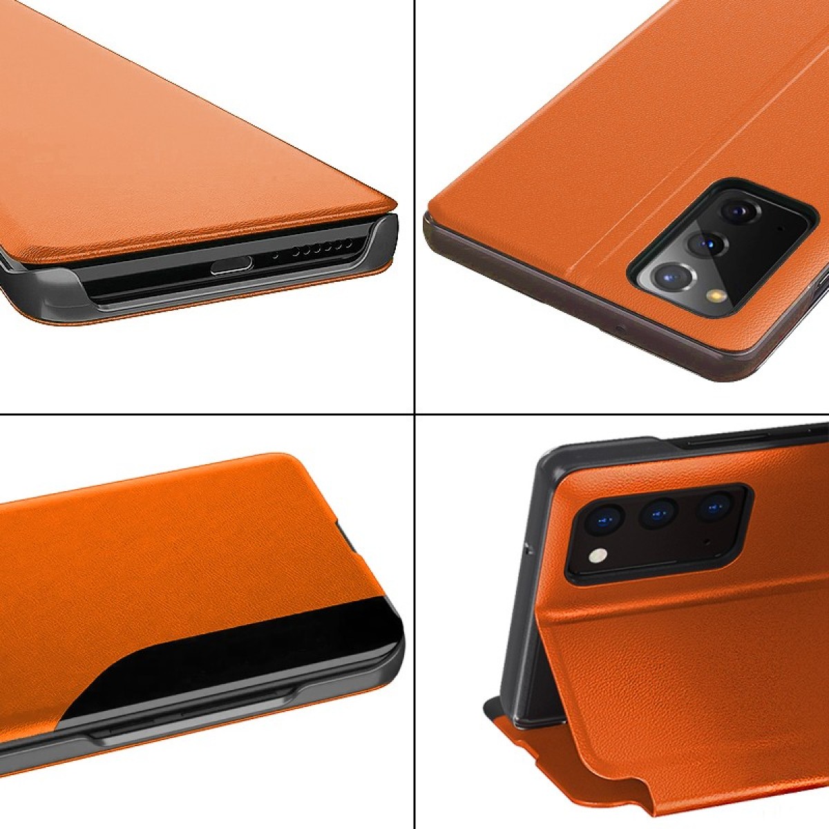 Θήκη Book Ancus για Apple iPhone 13 TPU Πορτοκαλί