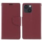 Θήκη Book Goospery Bravo Diary για Apple iPhone 13 Mini Κόκκινο